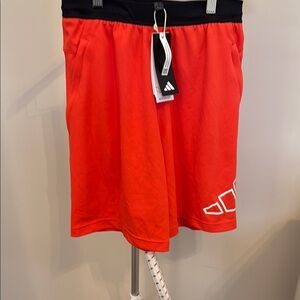 Adidas Men's Orange Athletic Shorts Aeroready